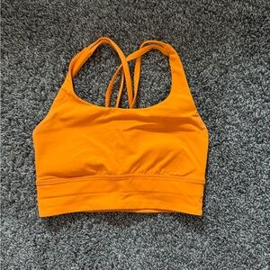 Lululemon Orange Strappy Bra Intimates